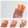 Humanoid Silicone Finger Puller Finger Force Wrist Exercise Pull Ring(Orange)