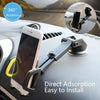 Car Phone Holder Car Air Outlet Mobile Phone Holder Suction Cup Navigation Instrument Panel General, Style:2 in 1(Blue)