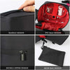 A02-81 Large Capacity Portable Three-dimensional Handheld Cosmetic Bag Travel Toiletry Storage Bag(Full Black)