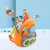 3D Cartoon Trucks Cars Plush Kids Backpack Children School Bags(Fighting Car)