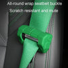 Large Car Seatbelt Buckle Protective Cover Anti Scratch Silicone Protector For Safety Belt Plugs(Black)