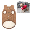 XL Coffee Dog Vest, Winter Coat, 100% Cotton