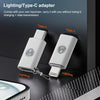 USB-C / Type-C Male to 8 Pin Female ABS Charging Adapter