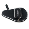 HUIESON HS-PT-H02 Gourd-shaped Zipper Oxford Cloth Single Table Tennis Racket with Ball Bag, Size: 30x20.5cm(Black)