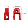 1pair Motorcycle Electric Vehicle Modification Accessories Small CNC Aluminum Alloy Shock Absorption Increaser(Red)
