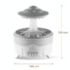 UFO Water Drop Aromatherapy Humidifier Desktop Remote Control Diffuser, Plug: UK Plug(White)