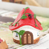 R3F1M0 Resin Cake Ornament Gardening Flower Pot Scene Matching Home Decoration(Pumpkin Room)