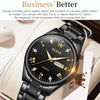 OLEVS 5563 Men Luminous Waterproof Quartz Watch(Black)