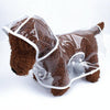 Transparent Dog Raincoat, Waterproof, L