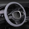 Silicone Non-slip Wear-resistant Steering Wheel Cover, Size: 37-42cm(Gray)