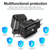 18W PD + QC 3.0 Fast Charge Travel Charger Power Adapter With LED Indication Function(UK Plug White)