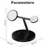 D10 3-In-1 15W Magnetic Mobile Phone Earphone Watch Wireless Fast Charger(White)