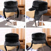 Autumn and Winter Imitation Mink Fur Warm Bombrt Hats Flight Cap for Middle-aged Men, Size:M56-58cm(Gray)