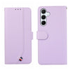 For Samsung Galaxy A35 5G ABEEL Delicate Texture Splicing RFID Leather Phone Case(Purple)