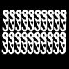 10 PCS Extension Adjustable Anti-Slip S Hook Ear Loops Retainer for Face Mask(White)