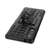 For LG Velvet Tire Texture Shockproof TPU+PC Protective Case with Holder(Black)