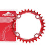 MOTSUV Narrow Wide Chainring MTB  Bicycle 104BCD Tooth Plate Parts(Red)