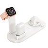 HQ-UD15 Rotatable Wireless Charging Base with Stand for Phones / iWatches / AirPods (Silver)