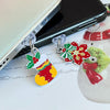 For Micro USB Christmas Series Dust Plug(Snowflake)
