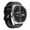 HDT MAX 1.60 inch Silver Dial Silicone Band IP68 Waterproof Smart Watch Support Bluetooth Call(Black)