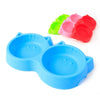 Cat & Dog Double Pet Bowl - Green - Anti-Skid
