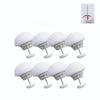 8 PCS Non-marking One-touch Unlocking Mushroom-shaped Quilt Fixer White+Cloth Needle