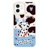 For iPhone 11 Skin Feeling Jelly TPU Hybrid PC Phone Case(Spotted Puppy White)