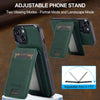 For iPhone 15 Plus / 14 Plus LC.IMEEKE L3 Series Detachable RFID Card Bag Magsafe Phone Case(Green)
