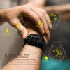 EX16 1.12 Inch FSTN LCD Full Angle Screen Display Sport Smart Watch, IP67 Waterproof, Support Pedometer / Stopwatch / Alarm / Notification Remind / Call Notify / Camera Remote Control / Calories Burned, Compatible with Android and iOS Phones(Black)