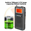HRD-737 Portable Aircraft Band Radio Wide Frequency Receiver (Gold)