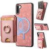 For Samsung Galaxy Note10 Retro Splitable Magnetic Stand Card Bag Leather Phone Case(Pink)