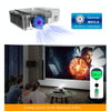 T6 2000ANSI Lumens 1080P LCD Mini Theater Projector, Phone Version, US Plug(Silver)