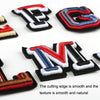 English Letter Three-dimensional Embroidered Cap Badge Cloth Sticker