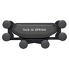 Car Air Outlet Six-claw Gravity Mobile Phone Holder Bracket (Black)