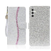 For Samsung Galaxy A16  4G / 5G Glitter Powder Filp Leather Phone Case(Silver)