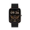 Ochstin 5H80 1.69 inch Square Screen Silicone Strap Heart Rate Blood Oxygen Monitoring Bluetooth Smart Watch(Black+Gold)