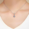 S925 Sterling Silver Pendant Compass Necklace Pendant