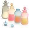 150ml Reusable Silicone Baby Food Pouches Refillable Squeeze Storage Containers(Beige)