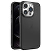 For iPhone 12 Pro Hardware Side Cooling Skin Feel Frosted Metal Lens Frame Phone Case(Black)