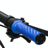 ENLEE 1pair Silicone Bicycle Covers Lockable Cycling Grips With Handlebar Blocking(Blue)