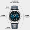 YAZOLE 552 Luminous Pointer Calendar Waterproof Quartz Watch(Roman+Blue)