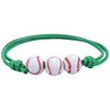 10 PCS Basketball Baseball Adjustable Braided Wire Bracelet(19)
