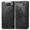 For  Asus Zenfone 8 Flip Mandala Embossing Pattern Horizontal Flip Leather Case with Holder & Card Slots & Wallet & Lanyard(Black)