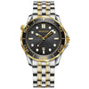 Inter-gold Black Surface BINBOND B2820 Luminous 30m Waterproof Men Sports Quartz Watch