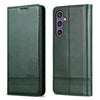 For Samsung Galaxy A36 5G AZNS Magnetic Calf Texture Flip Leather Phone Case(Dark Green)