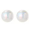 E2209-4 Symphony Glossy Semicircle Stud Earrings Jewelry