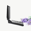 Portable Travel Folding Comb Anti-static Massage Comb(Black)