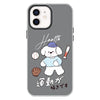 For iPhone 11 Skin Feeling Jelly TPU Hybrid PC Phone Case(Baseball Little Dog Black)