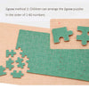 4 PCS Christmas Wooden DIY Gift Children Handmade Santa Claus Puzzle Toy(Fireplace)