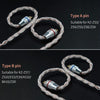 KZ B Copper-silver Mixed Plated Upgrade Cable for KZ ZST / ZS10 / ES4 / AS10 / BA10 Earphones